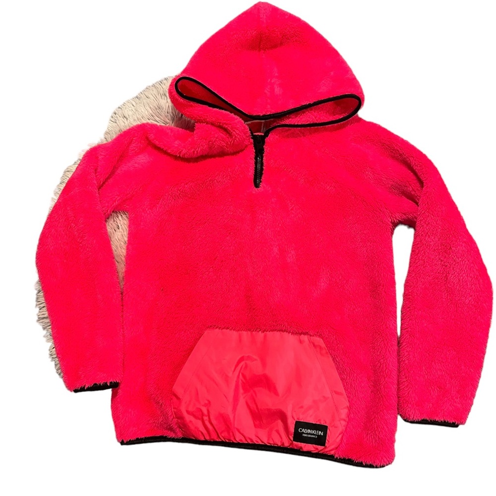 Calvin Klein pull over hoodie pink